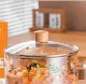 Classic Veggies Transparent Glass Stew Pot