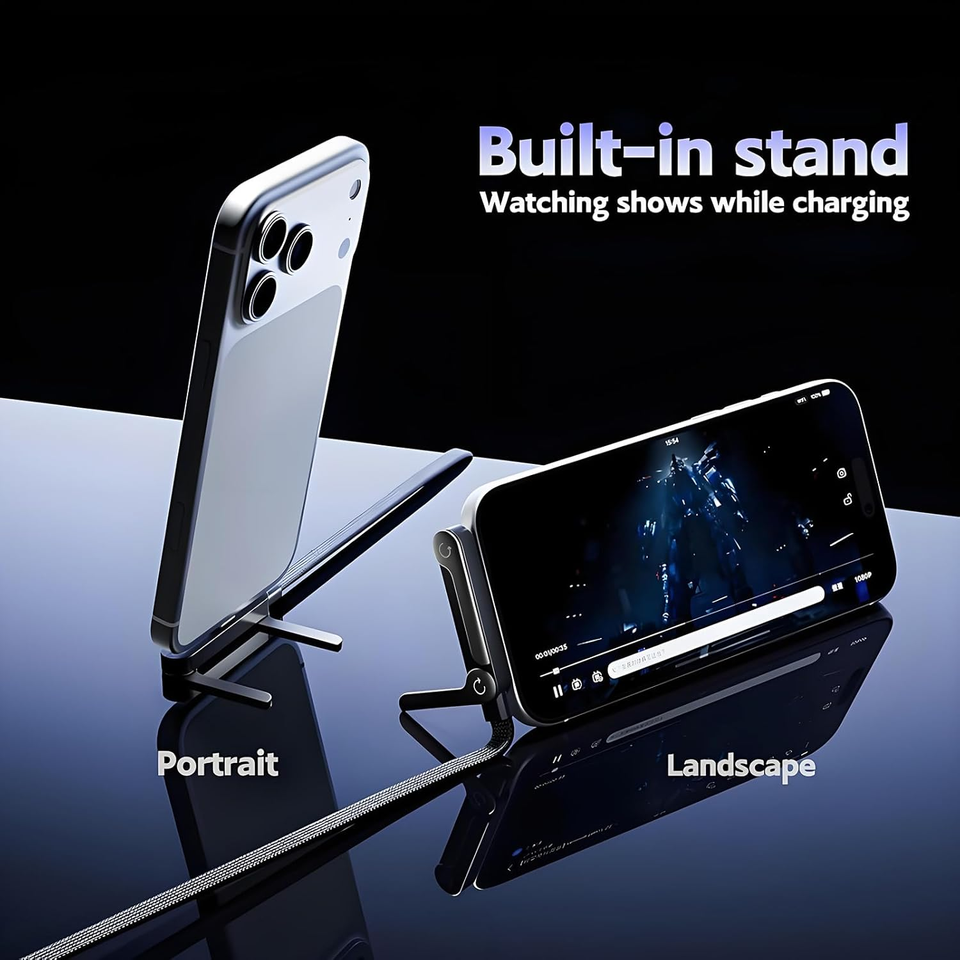 2-in-1 Invisible Stand Charging Cable