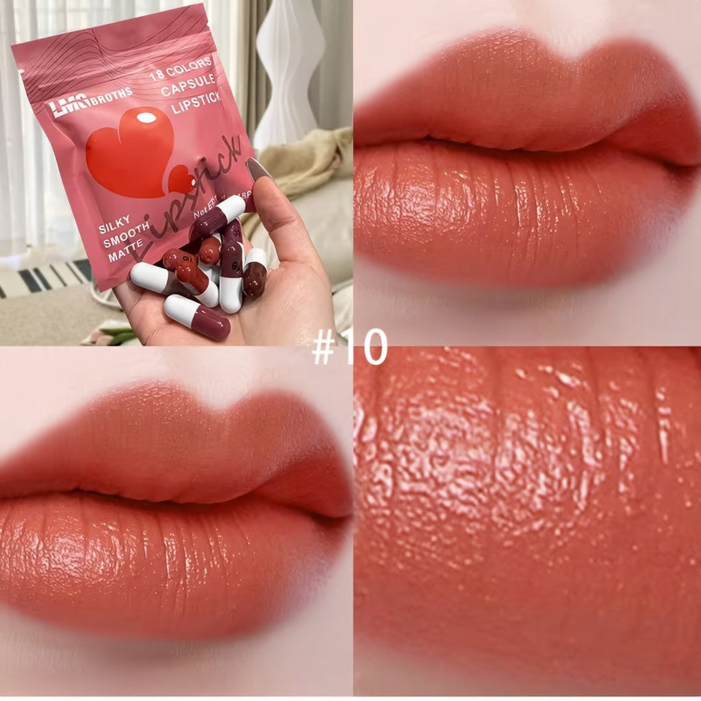 Matte Lipstick Capsule (Pack of 18)